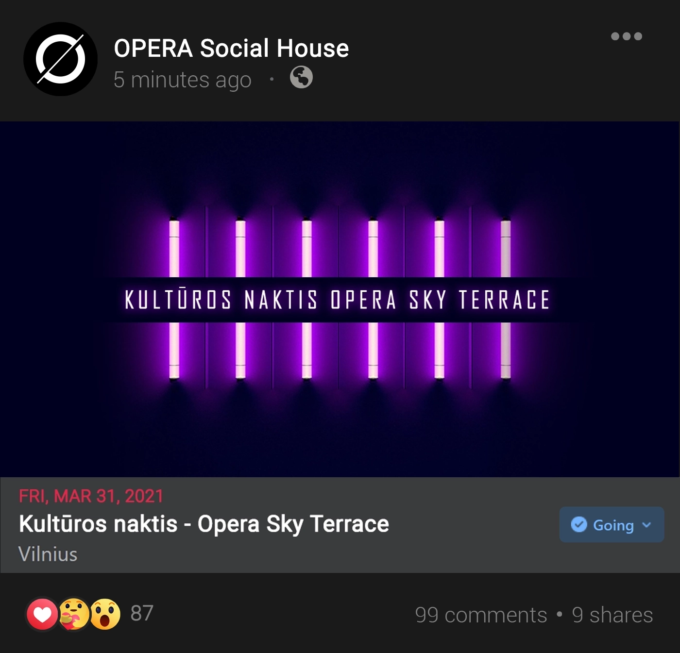 Kultūros naktis - Opera