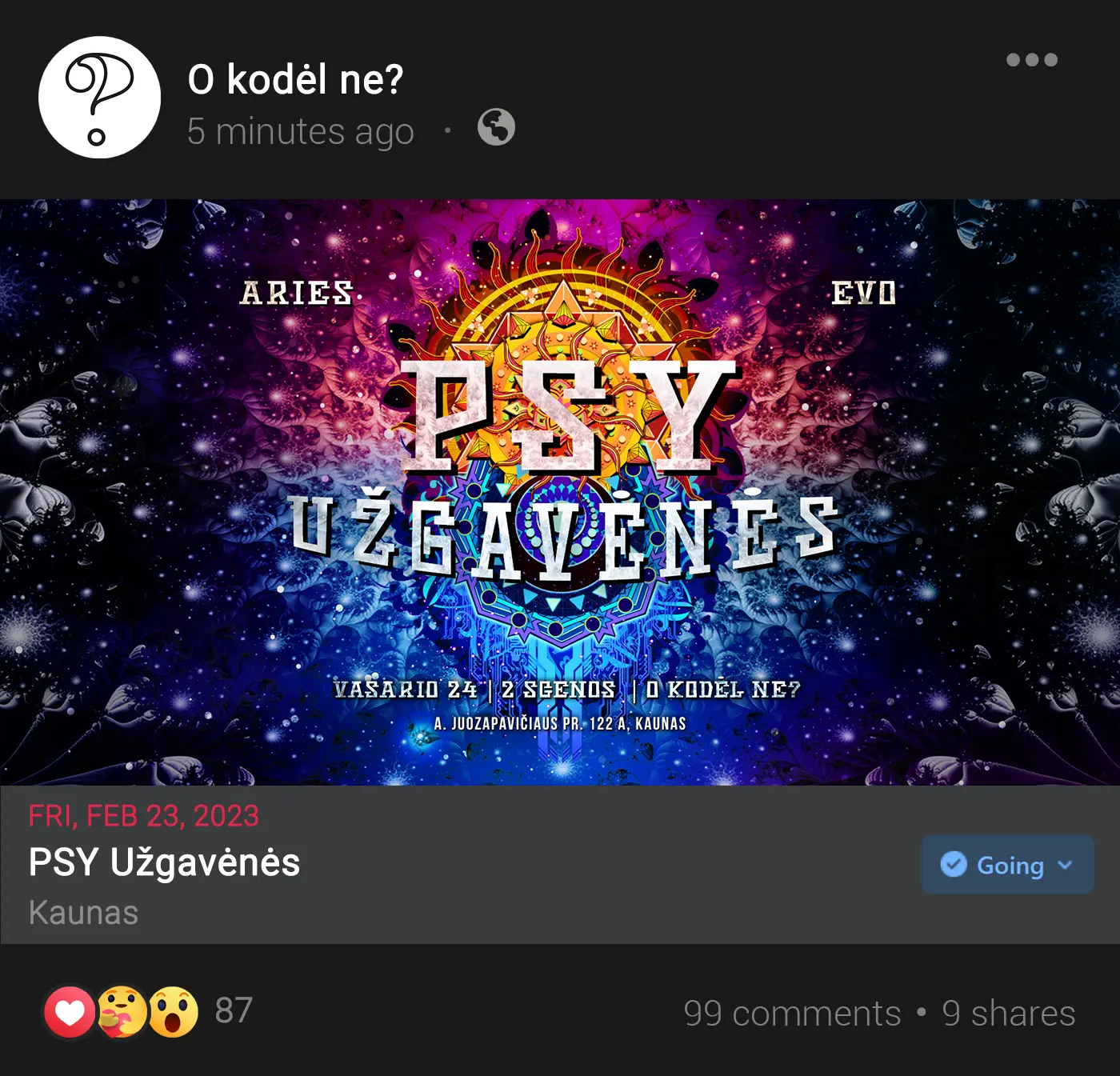 PSY Užgavėnės